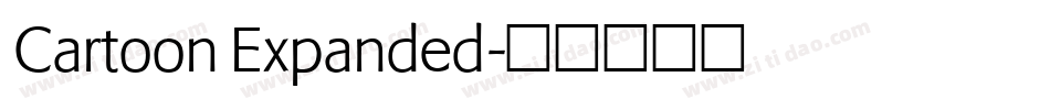 Cartoon Expanded字体转换